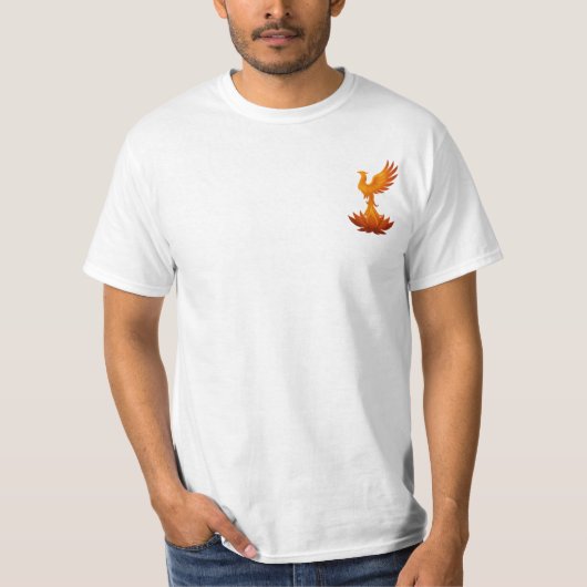 T-shirt Emblème de flamme Phoenix (Devant)
