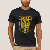 T-shirt Emblème de la Serbie (Devant)