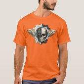T-shirt Emblème de l'aile de crâne (Devant)