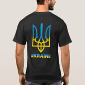 T-SHIRT EMBLÈME DE L'UKRAINE (Dos)
