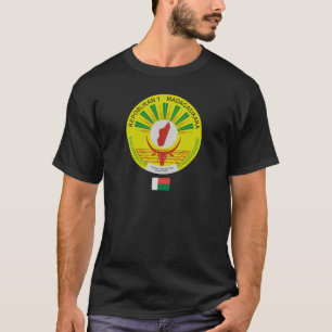 T-shirt Emblème de Madagascar avec détail du drapeau
