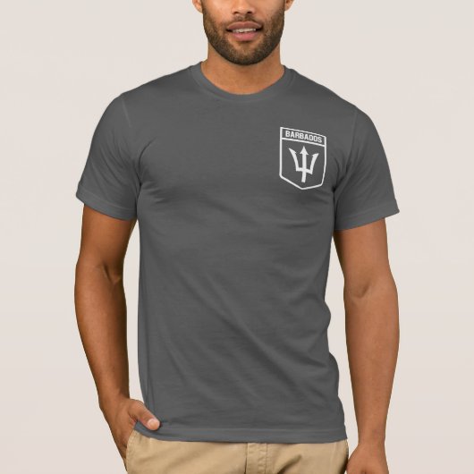 T-shirt Emblème des Barbade (Devant)