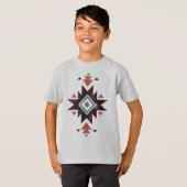 T-shirt Emblème diamant boho (Devant entier)