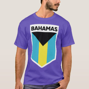 T-shirt Emblème drapeau des Bahamas