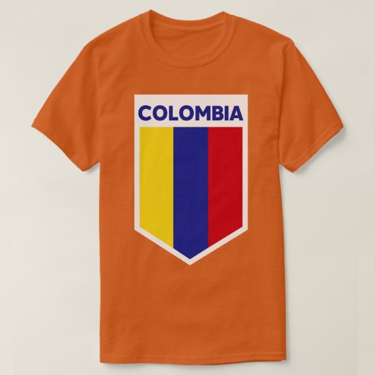 T-shirt Emblème du drapeau colombien (Design devant)