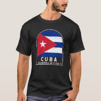 Emblème du drapeau cubain Vintage déprimé