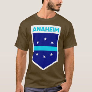 T-shirt Emblème du drapeau de la ville d'Anaheim