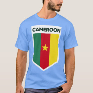 T-shirt Emblème du drapeau du Cameroun