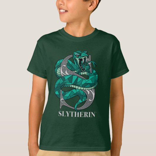 T-shirt Emblème hachuré SLYTHERIN™ (Devant)