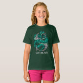 T-shirt Emblème hachuré SLYTHERIN™ (Devant entier)
