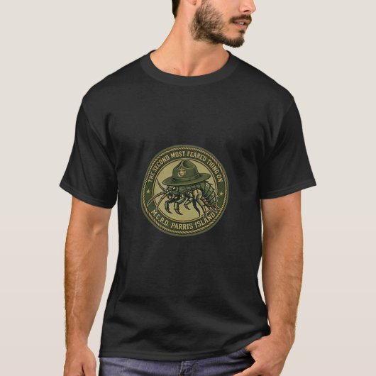T-shirt Emblème militaire de l'instructeur de drill de MCR (Devant)