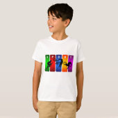 T-shirt Emblème multicolore de BMX (Devant entier)