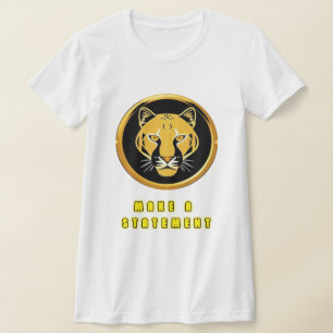 T-shirt Emblème Panthère Dorée