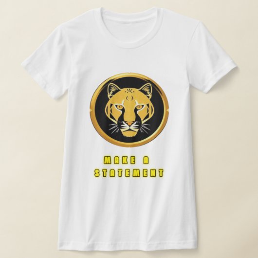 T-shirt Emblème Panthère Dorée (Poser)