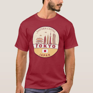 T-shirt Emblème Skyline de Tokyo City