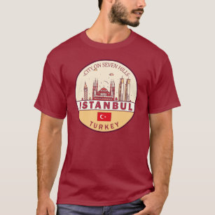 T-shirt Emblème Skyline Istanbul Turquie