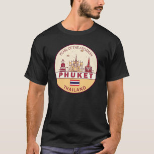 T-shirt Emblème Skyline Phuket Thaïlande City
