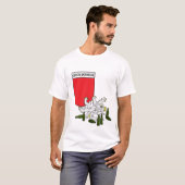 T-shirt Emblème tchèque avec le lion (Devant entier)