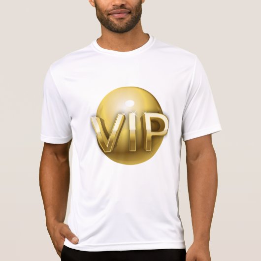 T-shirt Emblème VIP Or 3D Luxe (Devant)