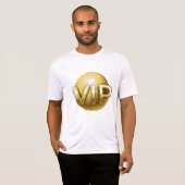 T-shirt Emblème VIP Or 3D Luxe (Devant entier)