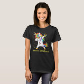 T-shirt Embrace Differences Unicorn Dabbing Puzzle Autism  (Devant entier)
