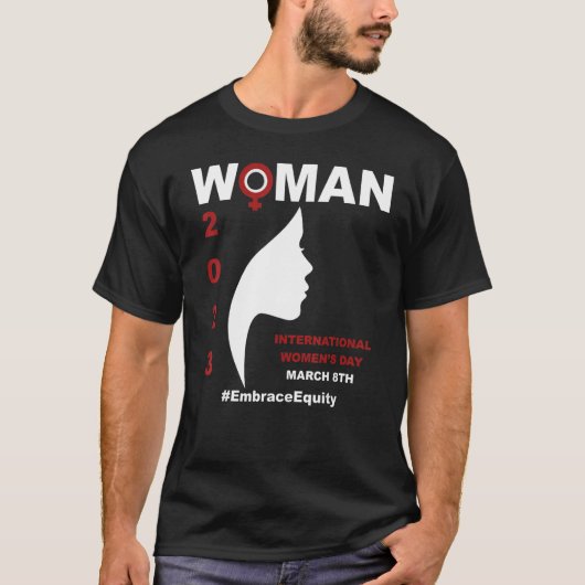 T-shirt Embrace Equity International Women's Day 2023 (Devant)