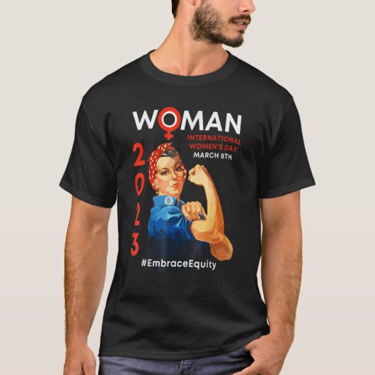 T-shirt Embrace Equity International Women's Day 2023 (Devant)