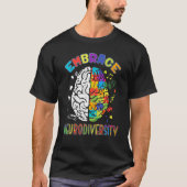T-shirt Embrace Neurodiversity Autism Awareness ASD Men Wo (Devant)