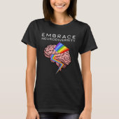 T-shirt Embrace Neurodiversity Autism Awareness ASD Mental (Devant)