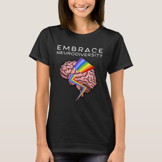T-shirt Embrace Neurodiversity Autism Awareness ASD Mental (Devant)