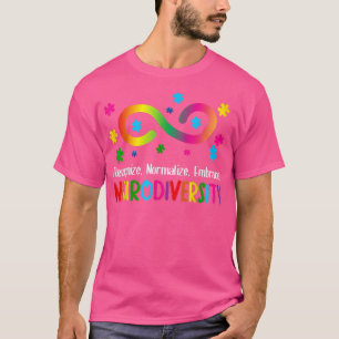 T-shirt Embrace Neurodiversity Spectrum ASD ADHD Rainbow i