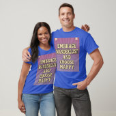 T-shirt Embrace Wanderlust and Choose Happy (Unisexe)