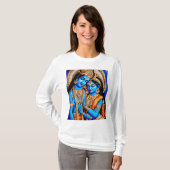 T-shirt Embracer l'amour divin de Lord Radha Krishna (Devant entier)