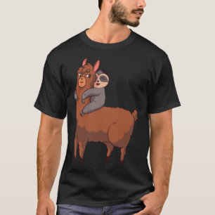 T-shirt Embrassage de Sloth Llama