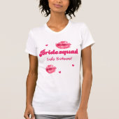 T-shirt Embrasse la demoiselle d'honneur célibataire d'adi (Devant)