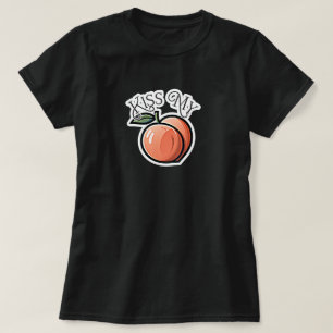 T-shirt Embrasse mes pêches drôles de fruits