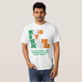 T-shirt Embrasse mes Shamrocks (Devant entier)