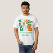 T-shirt Embrasse mes Shamrocks (Devant entier)