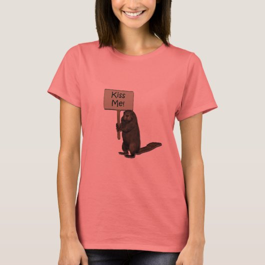 T-shirt Embrasse-Moi ! Beaver (Devant)