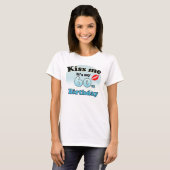 T-shirt Embrasse-moi c'est mon 60e anniversaire (Devant entier)