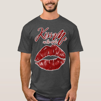 T-shirt Embrasse-moi dans la bouche