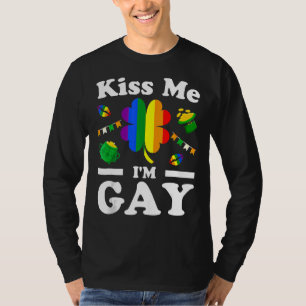 T-shirt Embrasse-moi Je suis gay LGBT Pride Funny Jour de