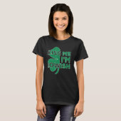 T-shirt Embrasse-moi Je suis Iowish Saint Patrick's Day Wo (Devant entier)