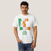 T-shirt Embrasse-moi je suis irlandais (Devant entier)