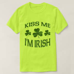 T-shirt Embrasse-moi Je suis irlandais