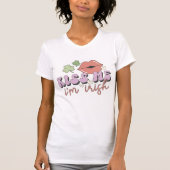 T-shirt Embrasse-moi Je suis irlandais drôle (Devant)