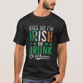 T-shirt Embrasse-moi Je suis Irlandais, Irlandais, Irlanda