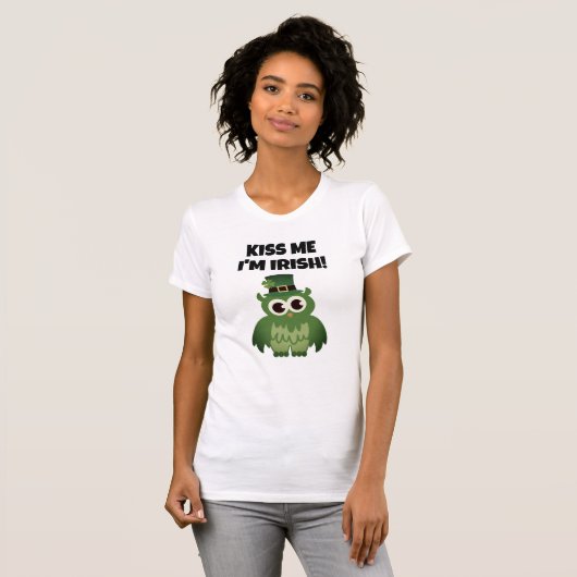 T-shirt Embrasse-moi je suis Irlandais St Patrick's Day le (Devant entier)