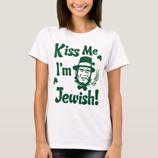 T-shirt Embrasse-moi, je suis juif (Devant)