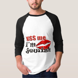 T-shirt Embrasse-moi Je suis juif